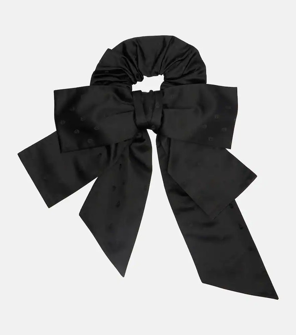  Mcqueen Mcqueen Skull Silk Jacquard Scrunchie 