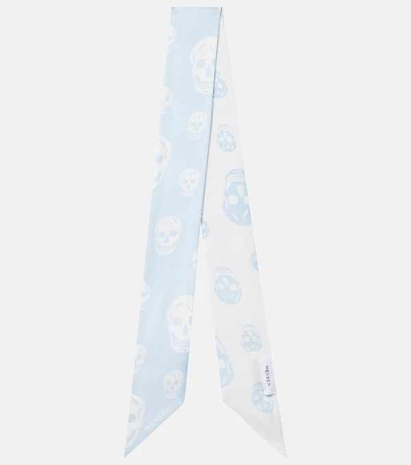  Mcqueen Mcqueen Skull Silk Scarf 