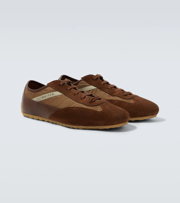  Mcqueen Mcqueen Suede-trimmed Sneakers 
