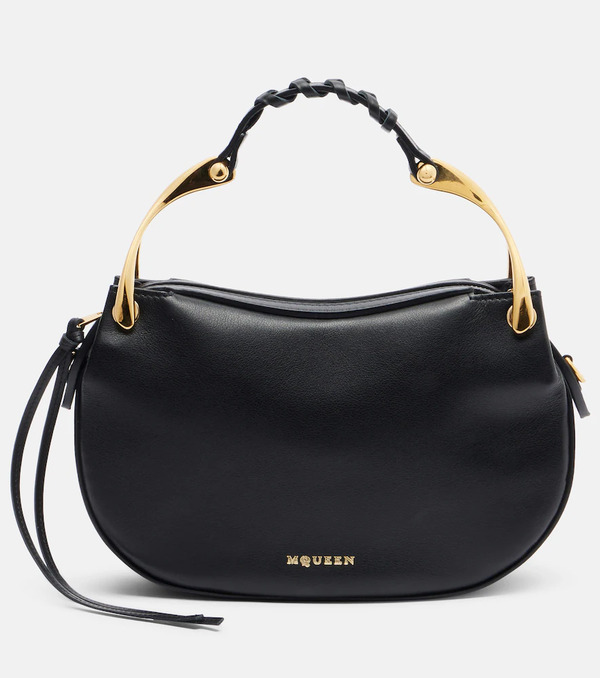  Mcqueen Mcqueen Wishbone Mini Leather Top-handle Bag 