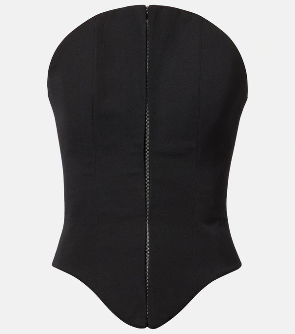  Mcqueen Mcqueen Wool Corset Top 