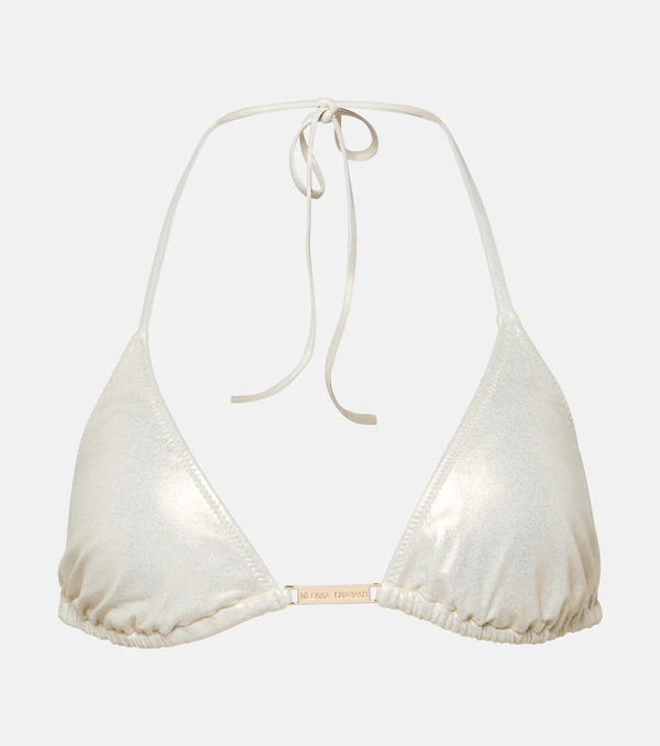 Melissa Odabash Melissa Odabash Andorra Triangle Metallic Bikini Top 
