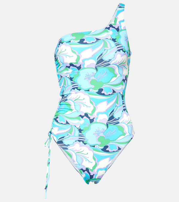  Melissa Odabash Melissa Odabash Bodrum One-shoulder Floral Swimsuit 