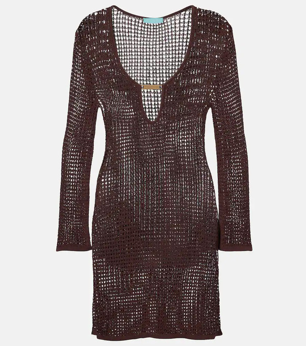  Melissa Odabash Melissa Odabash Ellis Keyhole Scalloped Minidress 