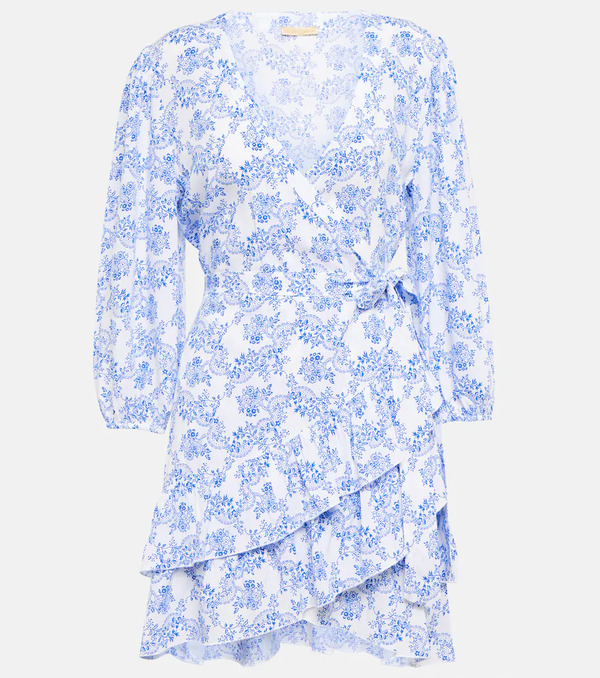  Melissa Odabash Melissa Odabash Legacy Floral Wrap Minidress 