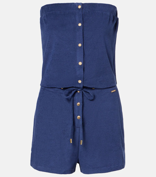  Melissa Odabash Melissa Odabash Naomi Cotton-blend Terry Romper 