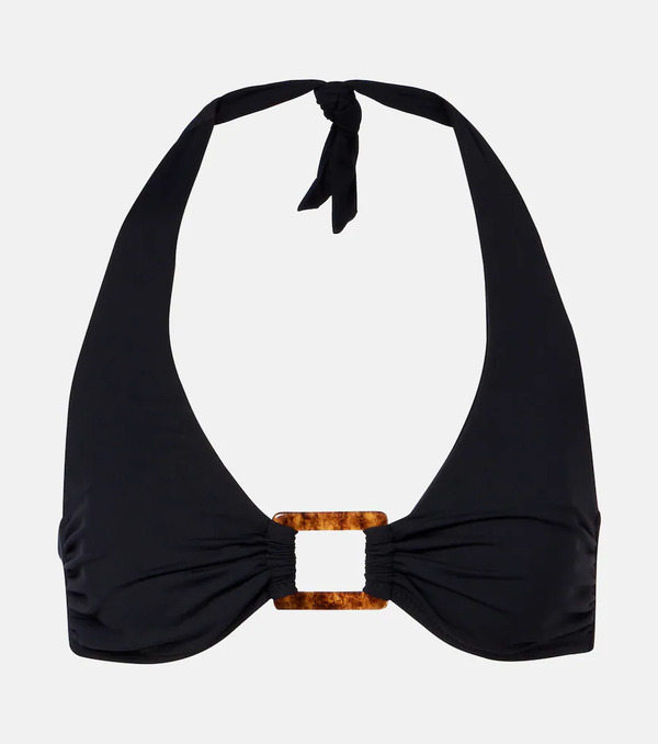 Melissa Odabash Melissa Odabash Paris Embellished Halterneck Bikini Top 