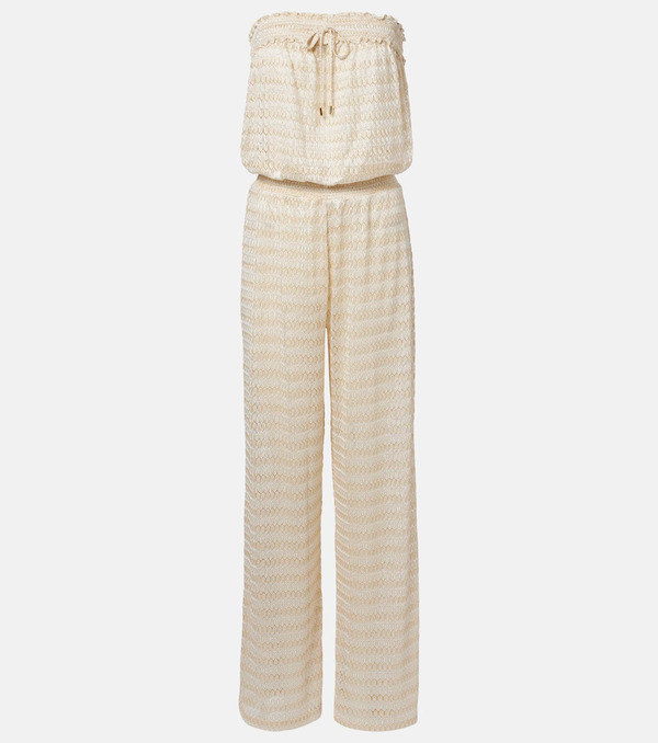  Melissa Odabash Melissa Odabash Semi-sheer Lame Jumpsuit 