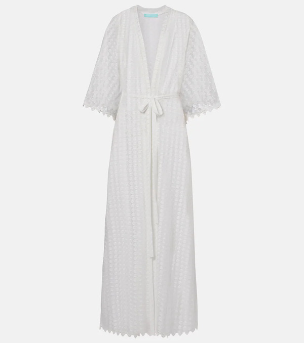  Melissa Odabash Melissa Odabash Tali Scalloped Sheer Kaftan 