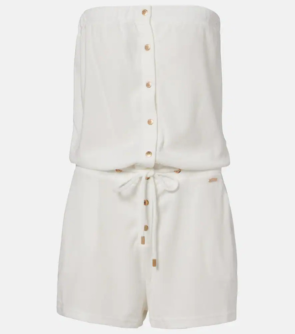  Melissa Odabash Melissa Odabash Venus Cotton-blend Romper 