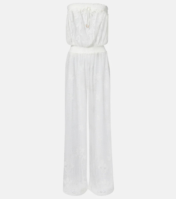  Melissa Odabash Melissa Odabash Viv Cotton-blend Jumpsuit 