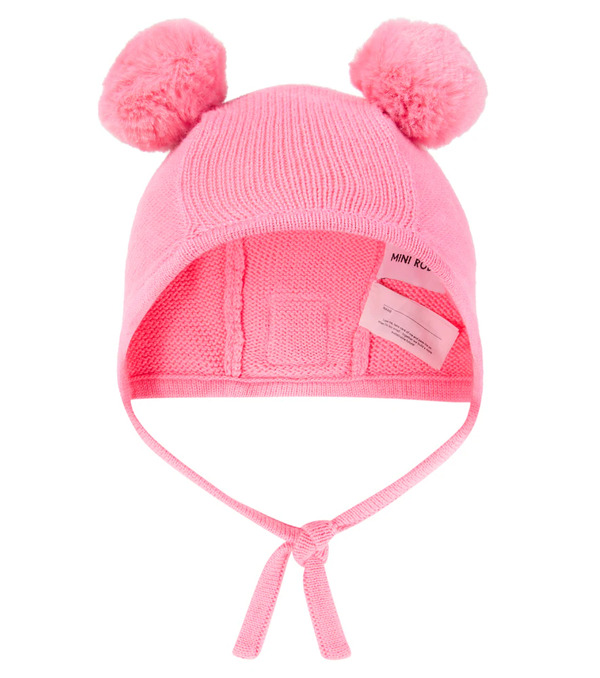  Mini Rodini Mini Rodini Baby Knitted Cotton Beanie 