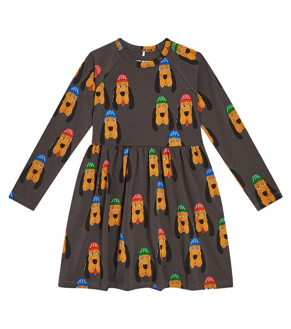  Mini Rodini Mini Rodini Bloodhound Cotton Jersey Dress 