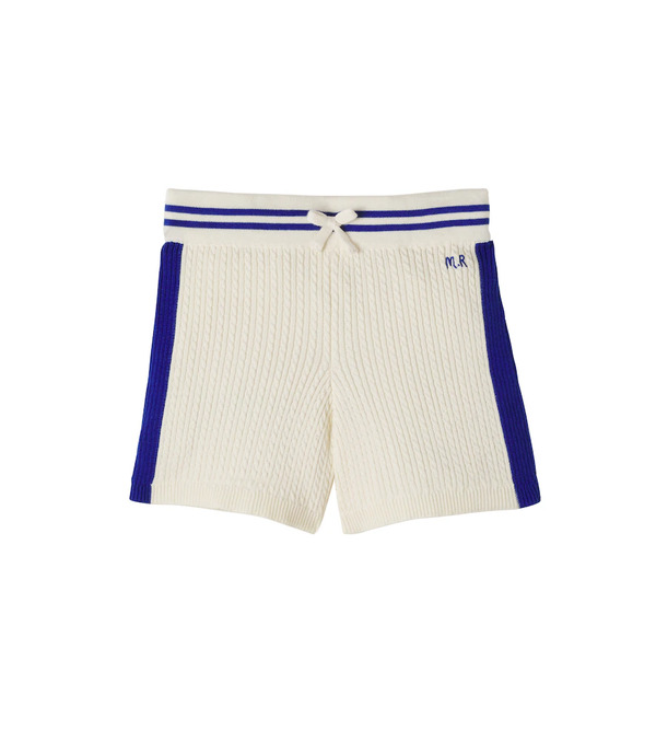  Mini Rodini Mini Rodini Cable-knit Cotton Shorts 