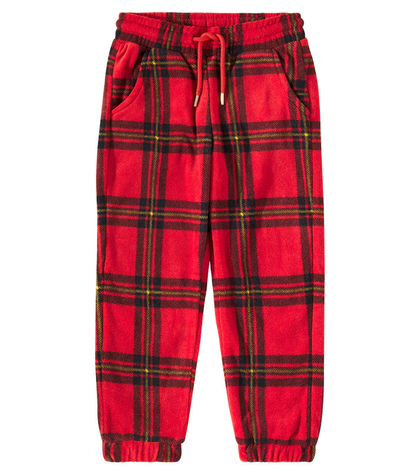  Mini Rodini Mini Rodini Checked Fleece Sweatpants 