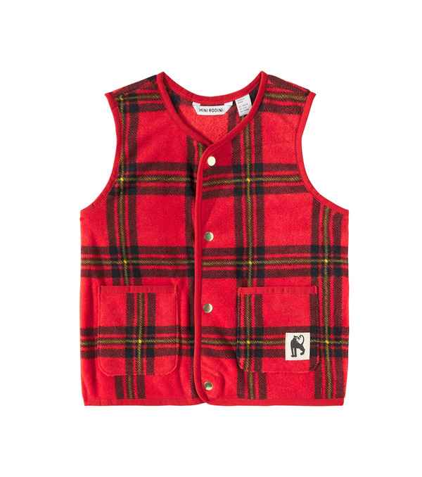  Mini Rodini Mini Rodini Checked Fleece Vest 