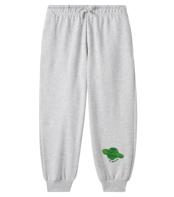  Mini Rodini Mini Rodini Embroidered Cotton Jersey Sweatpants 