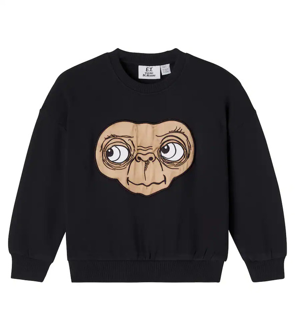  Mini Rodini Mini Rodini E.t. Patch-applique Cotton Sweatshirt 