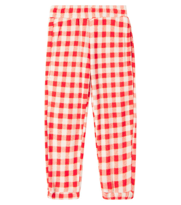  Mini Rodini Mini Rodini Gingham Fleece Sweatpants 