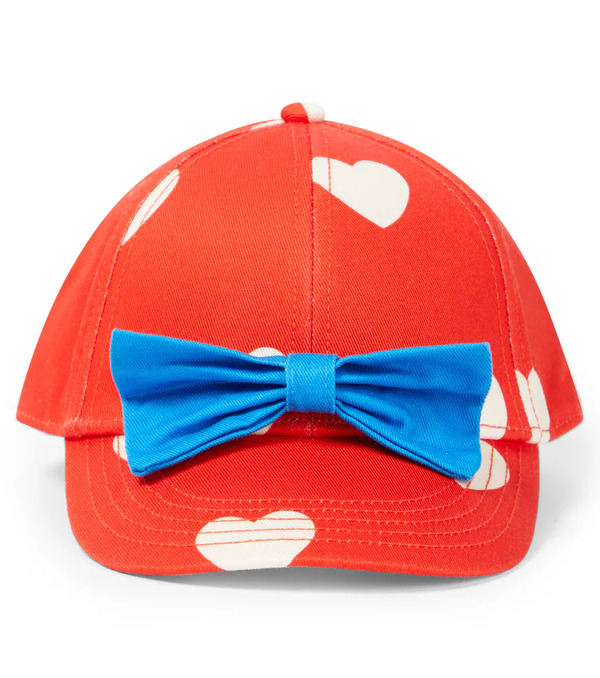  Mini Rodini Mini Rodini Hearts Cotton Baseball Cap 