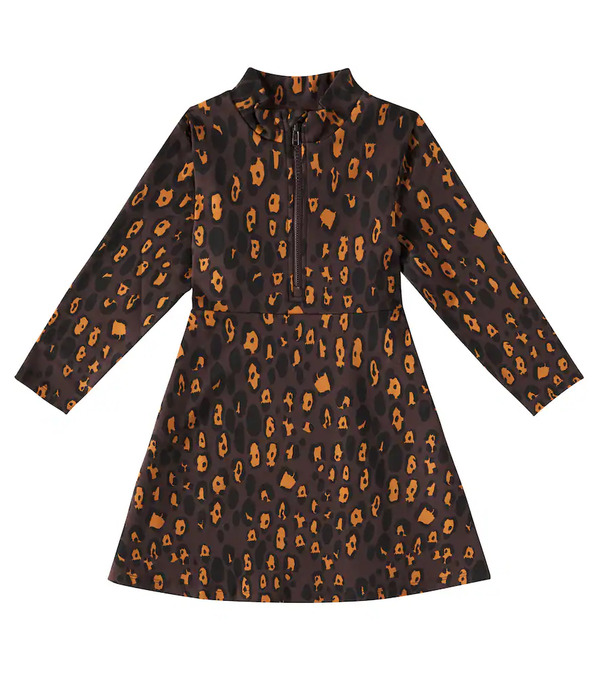  Mini Rodini Mini Rodini Leopard Cotton-blend Dress 