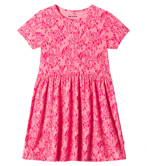  Mini Rodini Mini Rodini Leopard-print Jersey Dress 