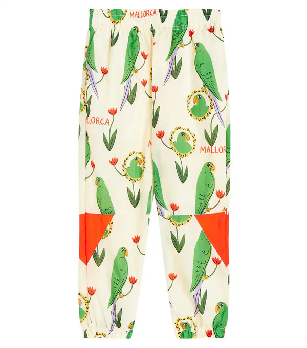  Mini Rodini Mini Rodini Parrots Printed Tracksuit Pants 