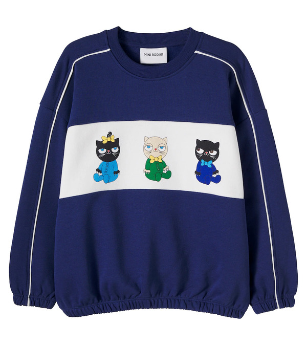  Mini Rodini Mini Rodini Printed Cotton Sweatshirt 