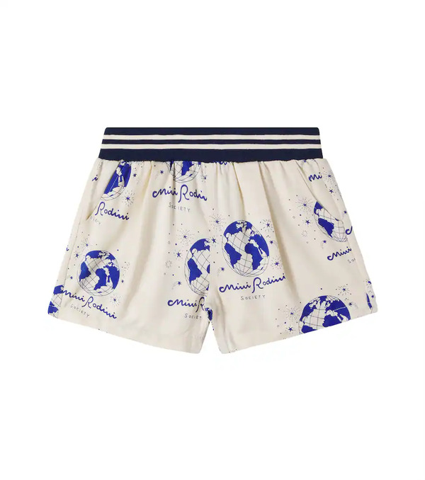  Mini Rodini Mini Rodini Society Printed Wide-leg Pants 