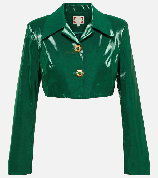  Miss Sohee Miss Sohee Cropped Silk Jacket 