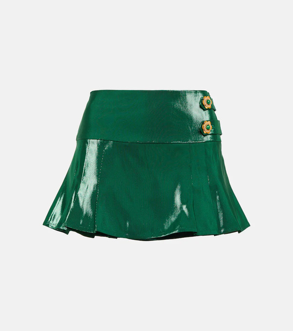  Miss Sohee Miss Sohee Silk Lame Miniskirt 