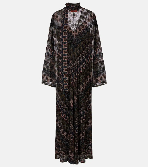  Missoni Missoni Chevron Lame Maxi Dress 