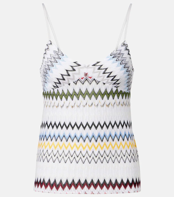  Missoni Missoni Chevron Lame Tank Top 