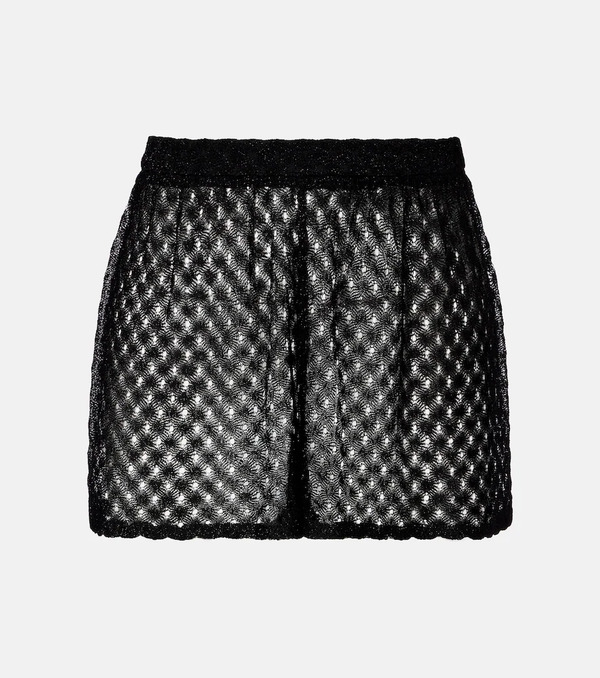  Missoni Missoni Crochet Lame Shorts 