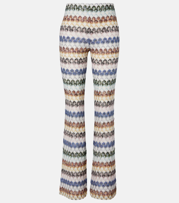  Missoni Missoni Knitted Lame Flared Pants 