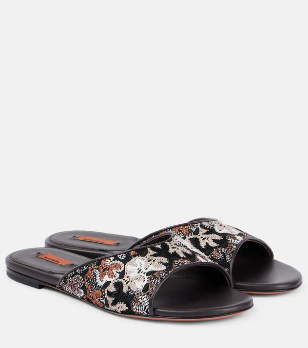  Missoni Missoni Lame Leather Mules 