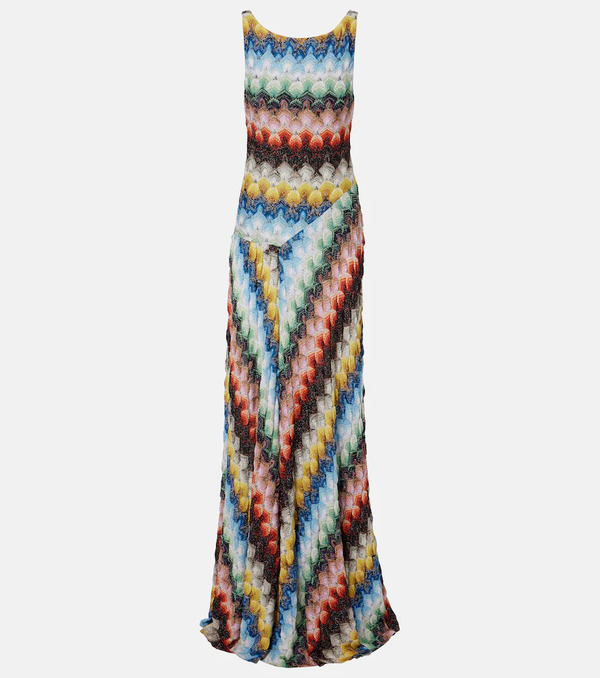  Missoni Missoni Open-back Lame Maxi Dress 