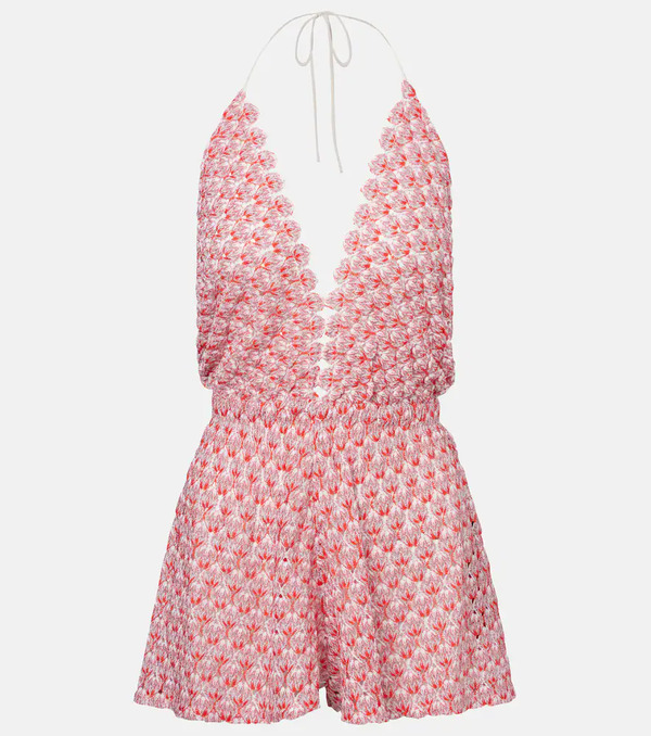  Missoni Missoni Open-knit Lame Playsuit 