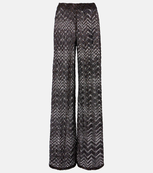  Missoni Missoni Open-knit Wide-leg Pants 