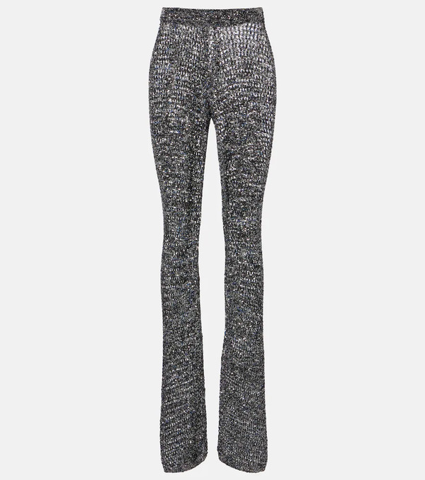  Missoni Missoni Sequined Lame Flared Pants 