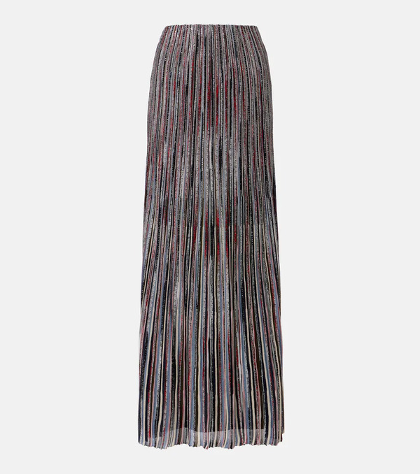  Missoni Missoni Striped Lame Maxi Skirt 