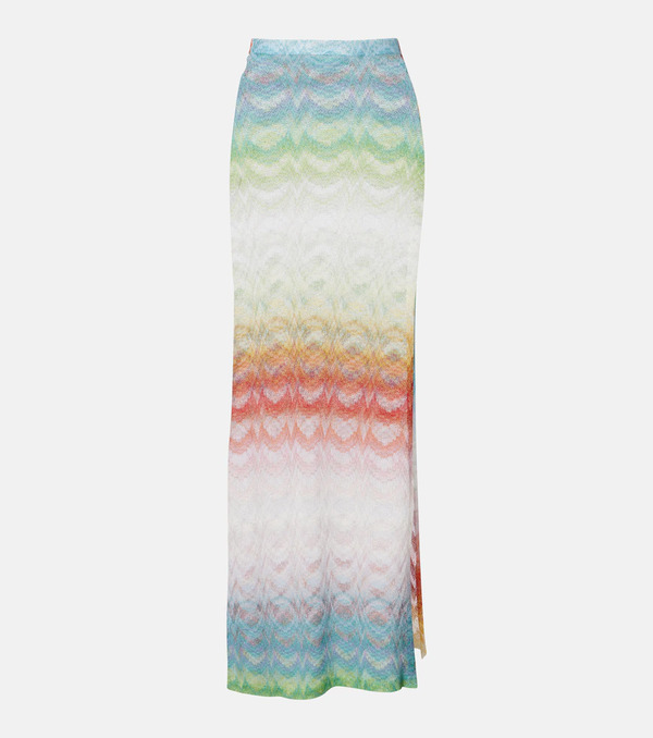  Missoni Missoni Wave Lame Maxi Skirt 
