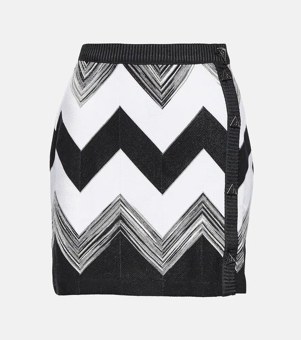  Missoni Missoni Zig-zag Knitted Miniskirt 