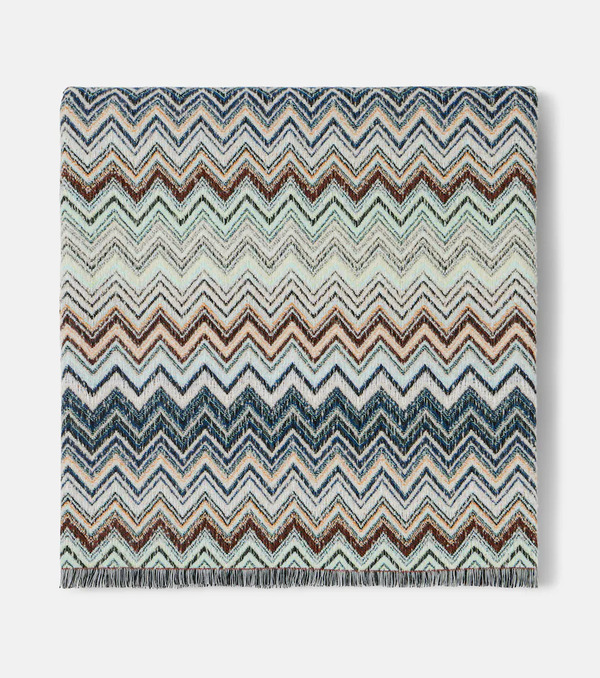  Missoni Missoni Zigzag Cotton And Wool-blend Blanket 