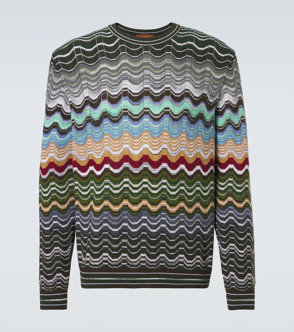  Missoni Missoni Zigzag Cotton-blend Sweater 