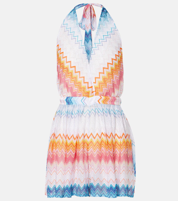  Missoni Missoni Zigzag Halterneck Romper 