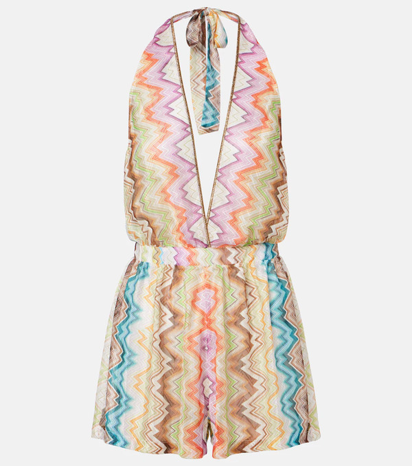  Missoni Missoni Zigzag Halterneck Romper 