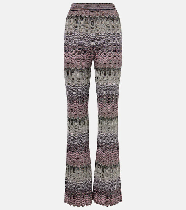  Missoni Missoni Zigzag High-rise Flared Pants 