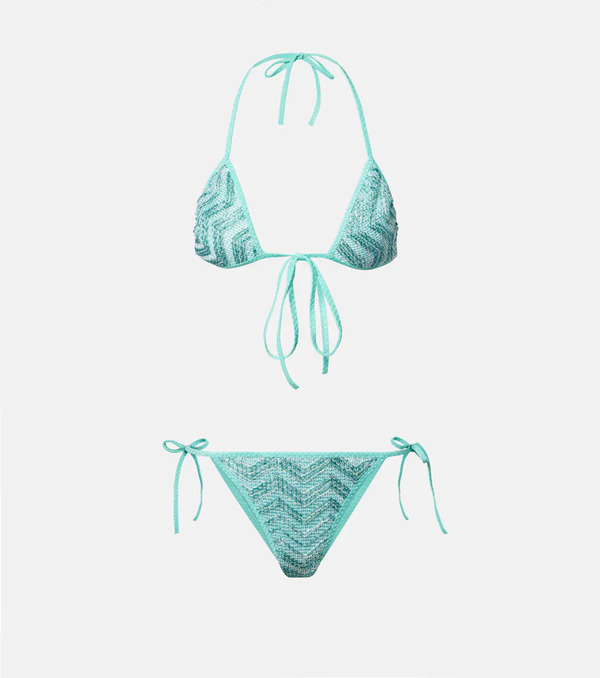  Missoni Missoni Zigzag Lame Bikini Top 