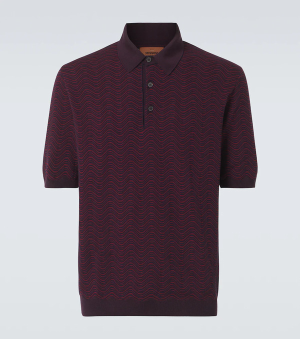  Missoni Missoni Zigzag Wool-blend Polo Shirt 